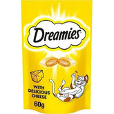 Dreamies Cat Treat Biscuits with Cheese 60g (Case of 8)  Adomoo